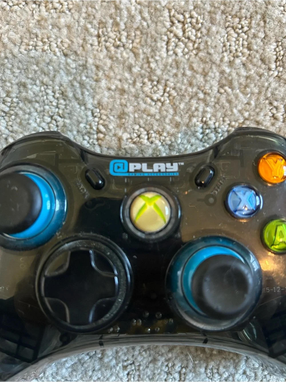 At Play Wired Controller For Xbox 360 And PC - Smoke Grey : Tested And Working
